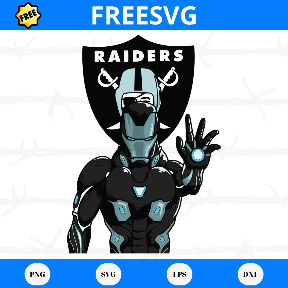 Iron Man Fan Las Vegas Raiders, Free Svg Files freesvg.us