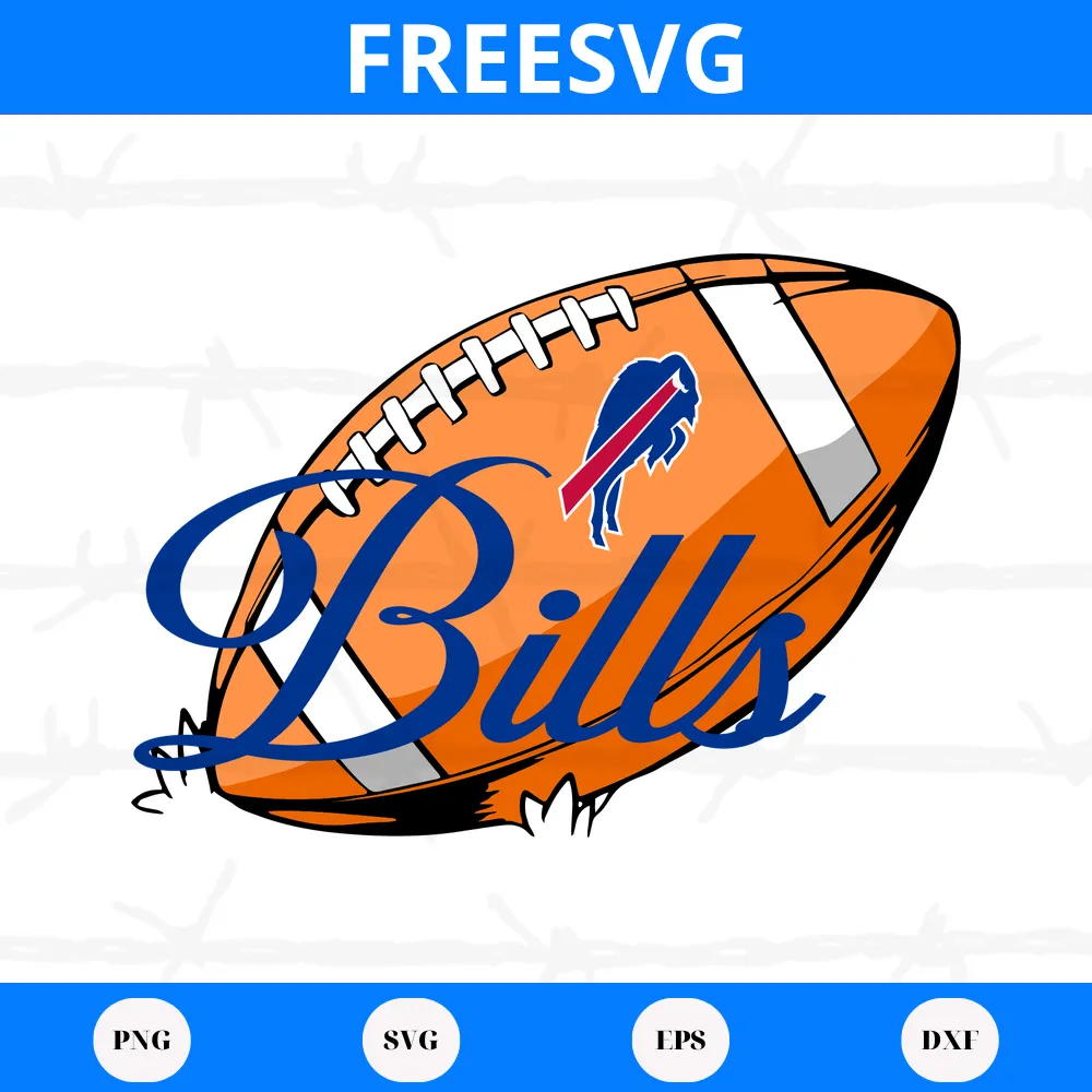 Buffalo Bills Nfl Ball Svg, Sport Svg, Football Team freesvg.us