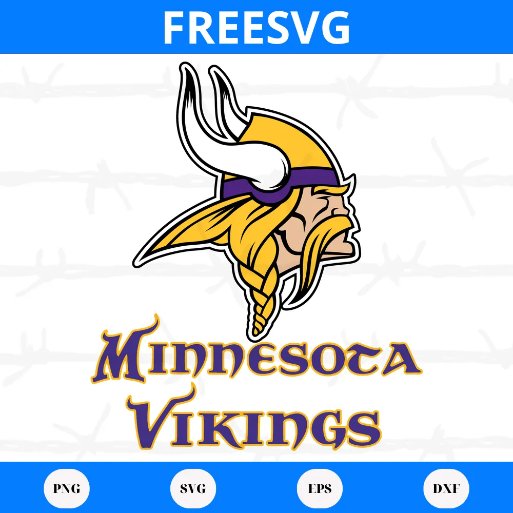 Minnesota Vikings Logo, Cuttable Svg Files - freesvg.us