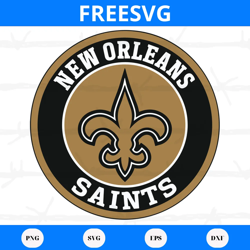 New Orleans Saints Logo, Svg Png Dxf Eps Digital Files - freesvg.us